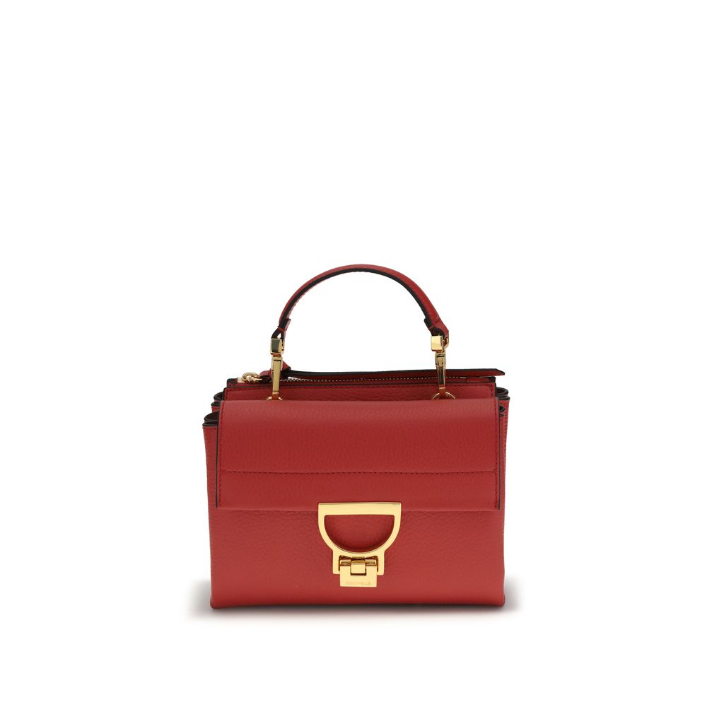Multicolor Leather Shoulder Bag with Top Handle