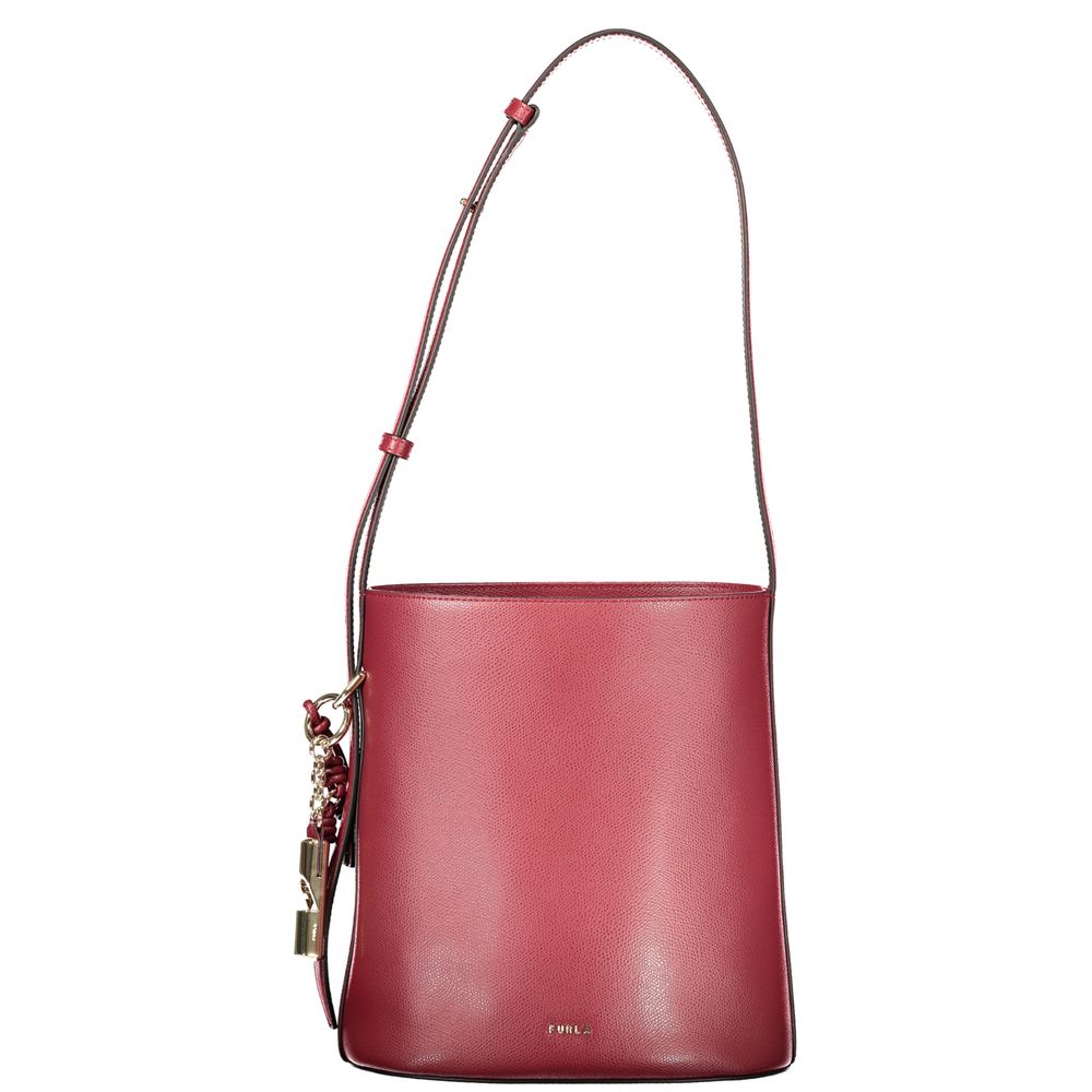 Furla Red Leather Woman Bucket Bag