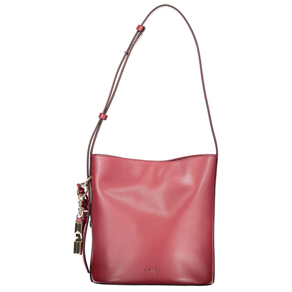 Furla Red Leather Woman Bucket Bag