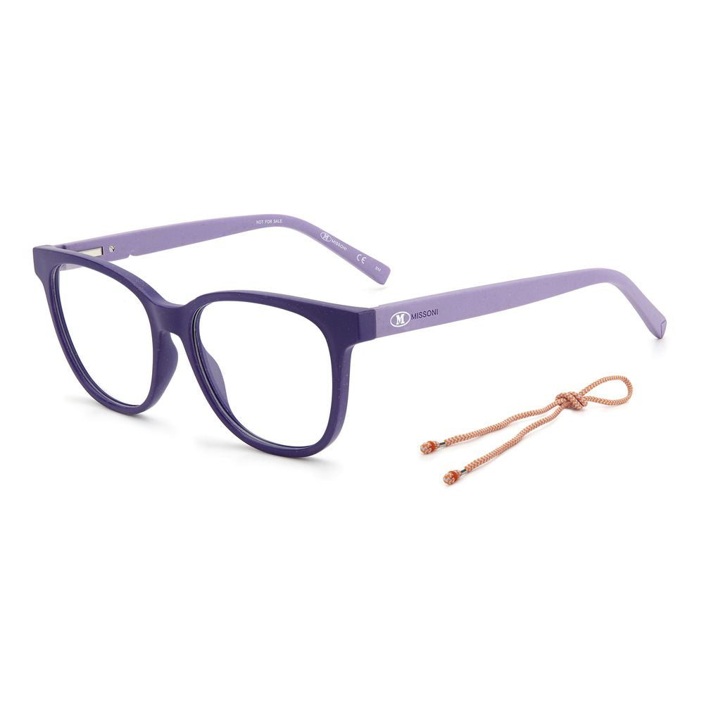 Matte Violet Lilac Synthetic Glasses Frames by Missoni