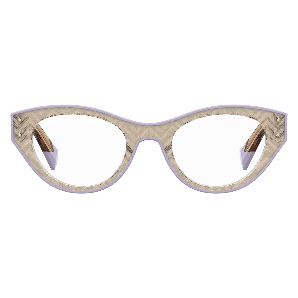 Beige-fliederfarbene Brillengestelle aus Synthetik-Bicolor