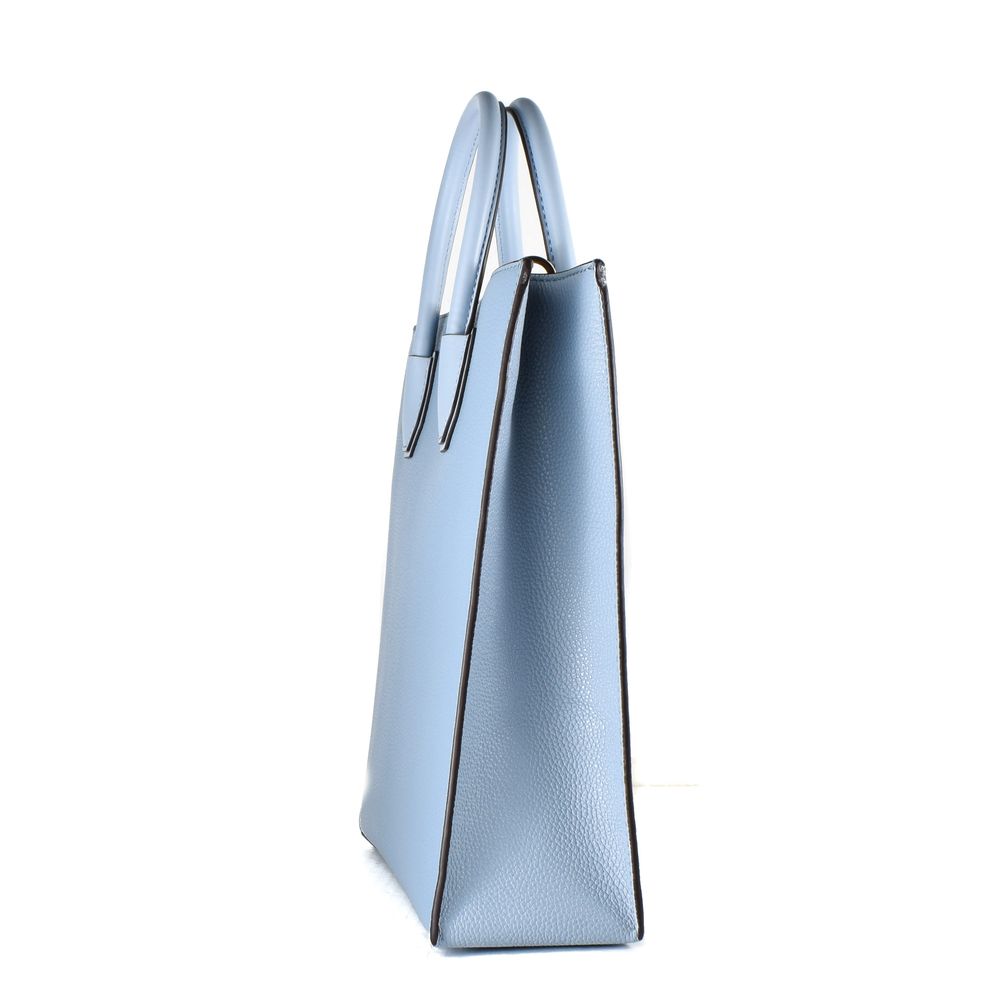 Blaue Lederhandtasche von Michael Kors