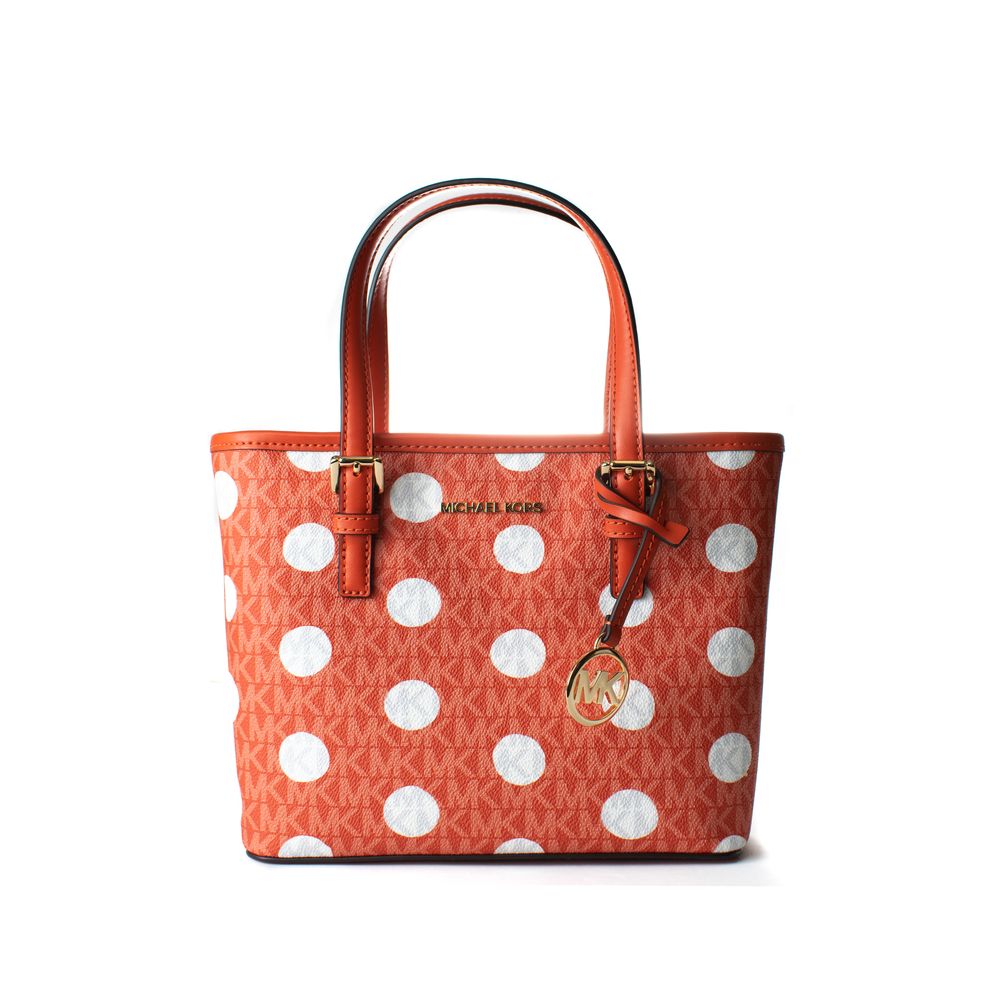 Orange Canvas Tragetasche von Michael Kors