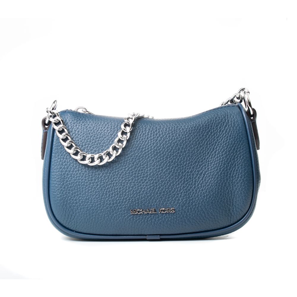 Blaue Leder-Umhängetasche Carmela von Michael Kors