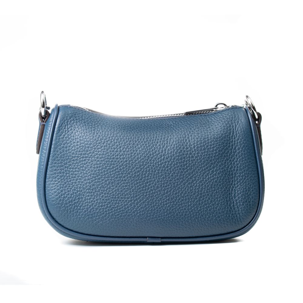 Blaue Leder-Umhängetasche Carmela von Michael Kors