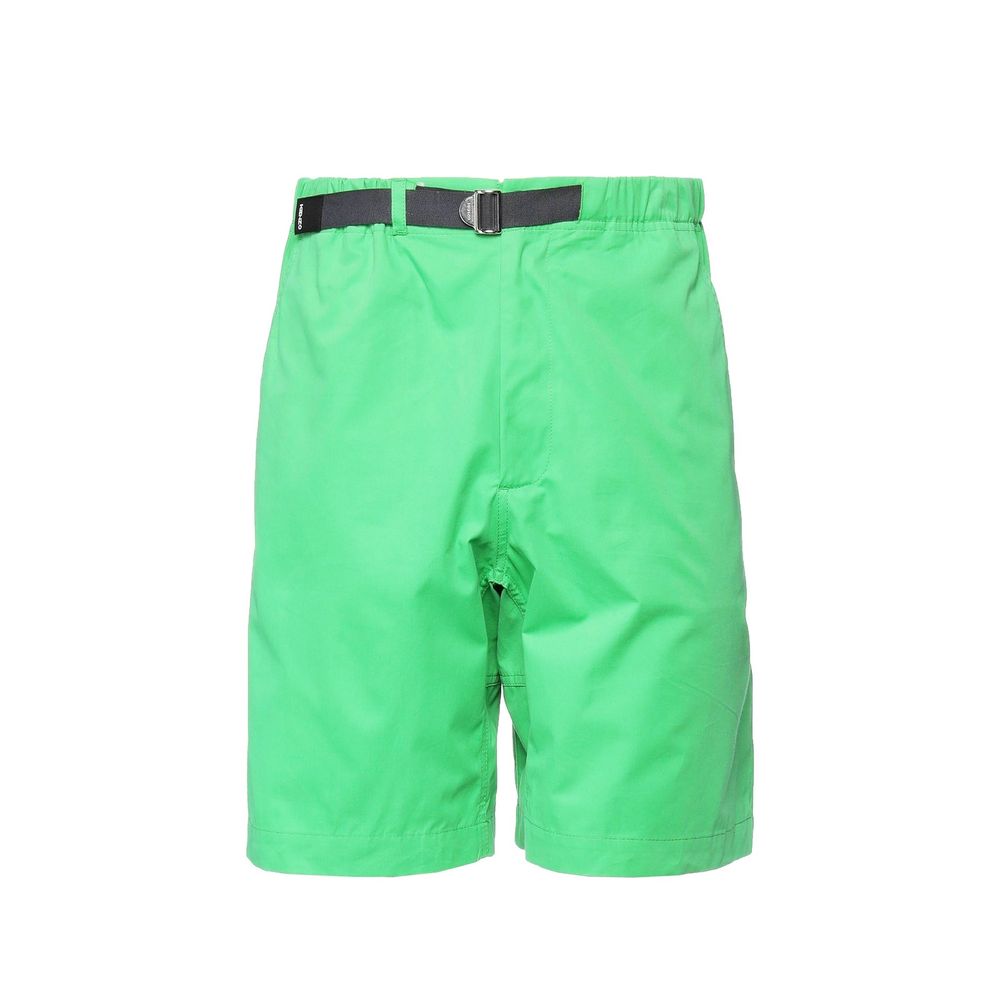 Zweifarbige Baumwollshorts mit abnehmbarem Gürtel