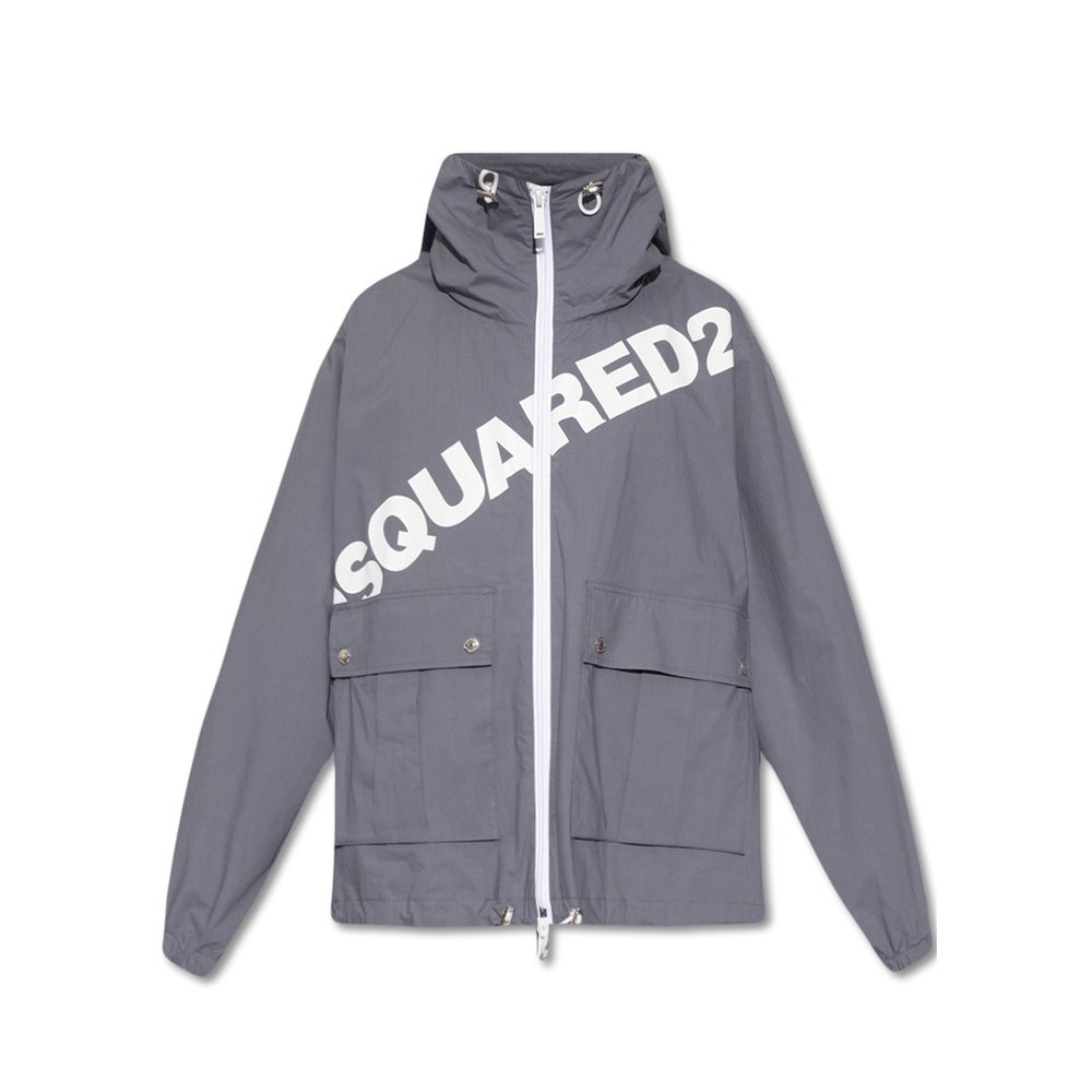 Veste en coton gris