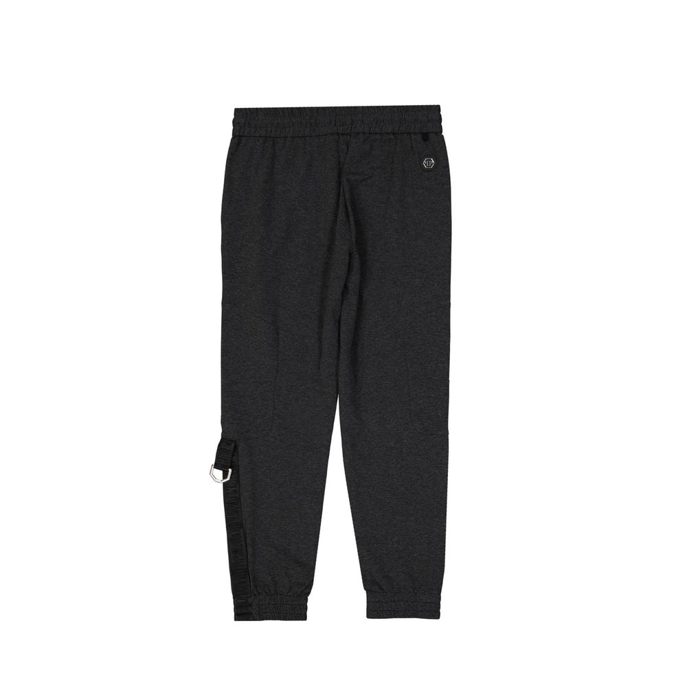 Pantalon de jogging en coton gris (pantalon de sport)