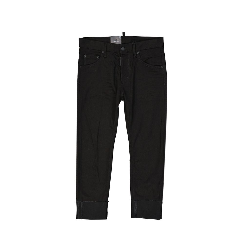 Schwarze Baumwolljeans aus Denim
