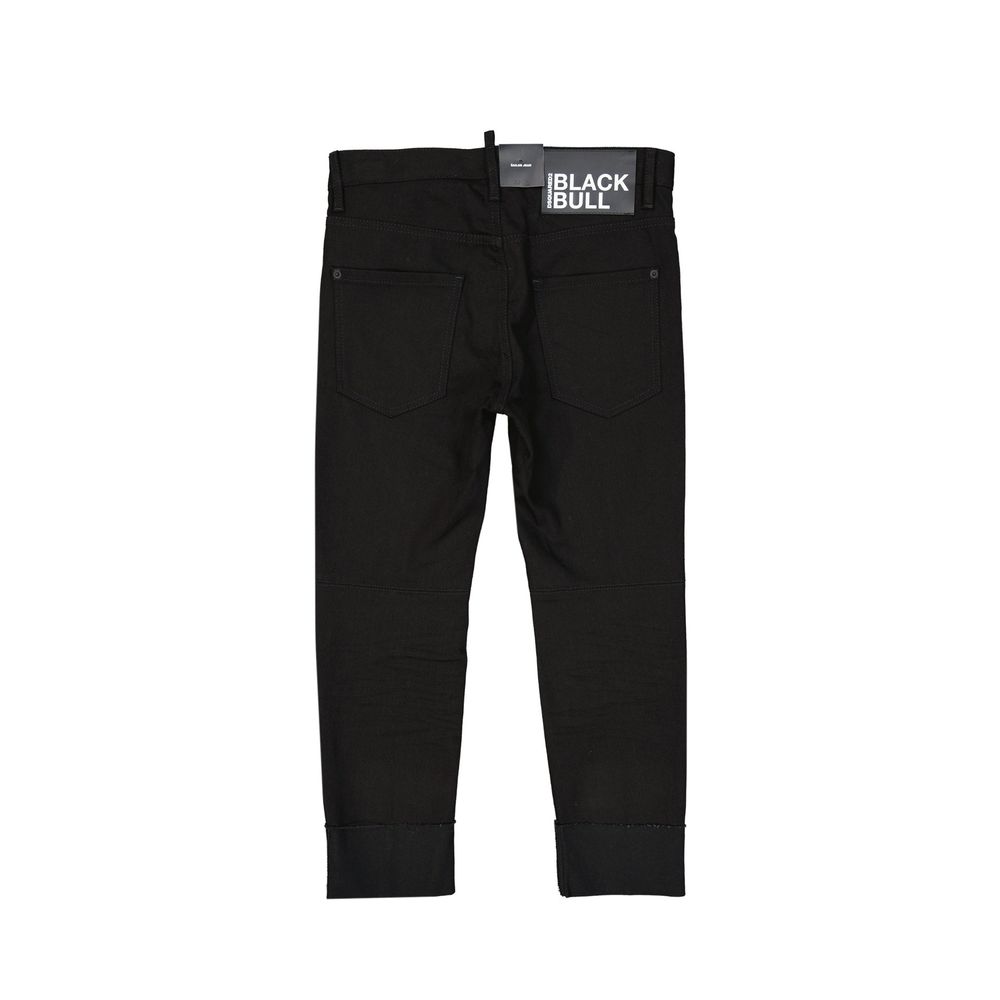 Schwarze Baumwolljeans aus Denim