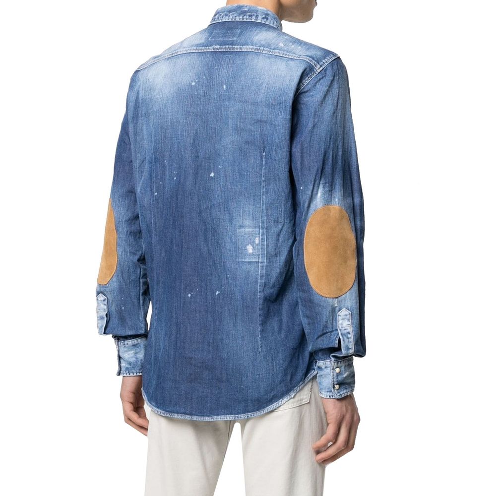 Chemise en jean bleu