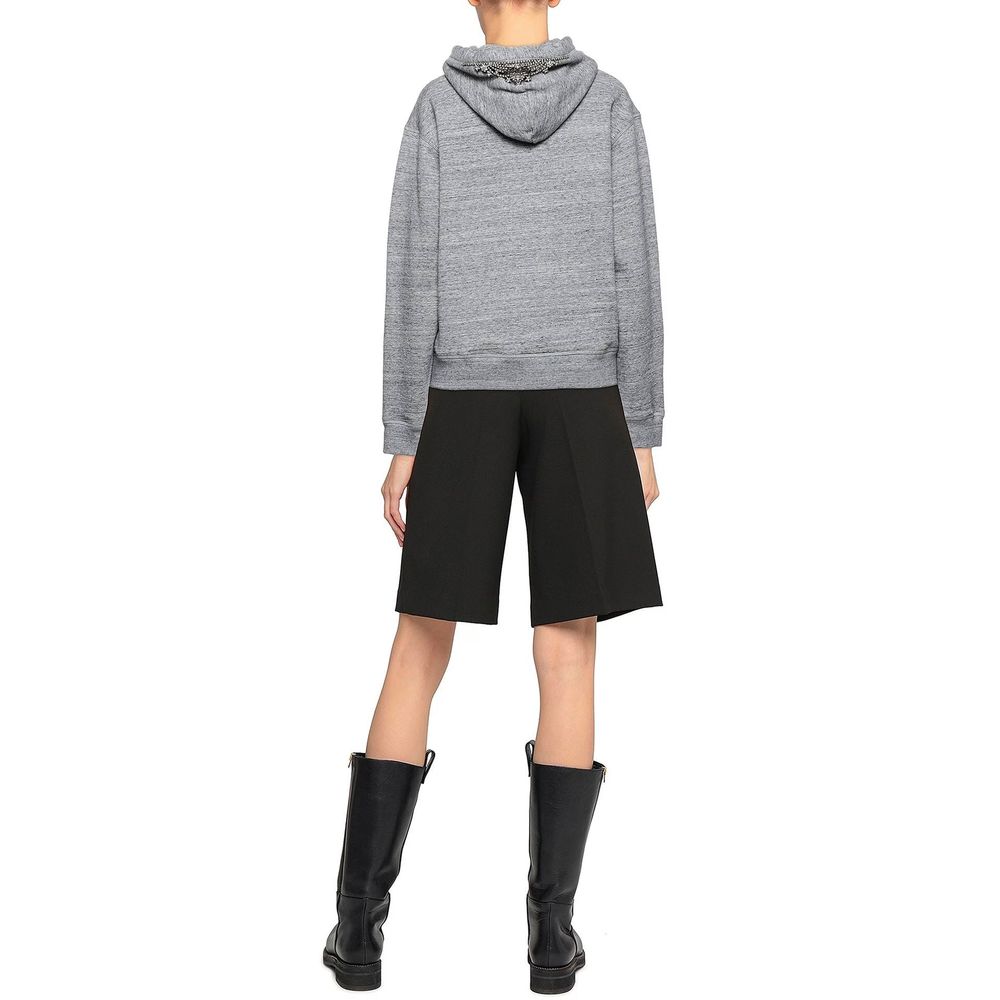 Sweat-shirt gris en coton