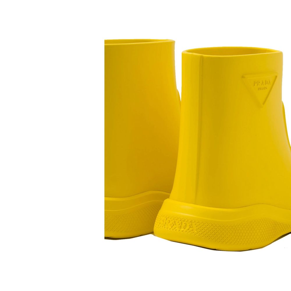 Zweifarbige Regenstiefel aus Synthesekautschuk