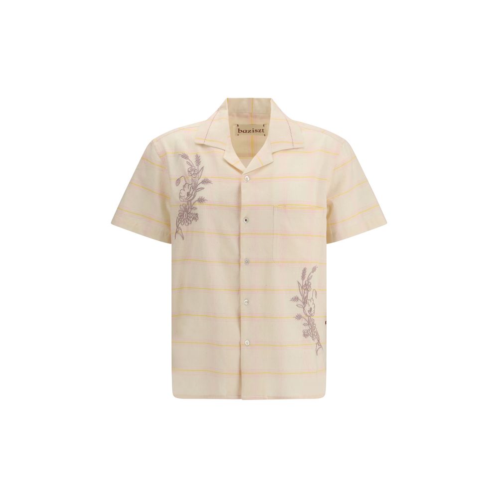 Chemise Baziszt multicolore en coton à manches courtes