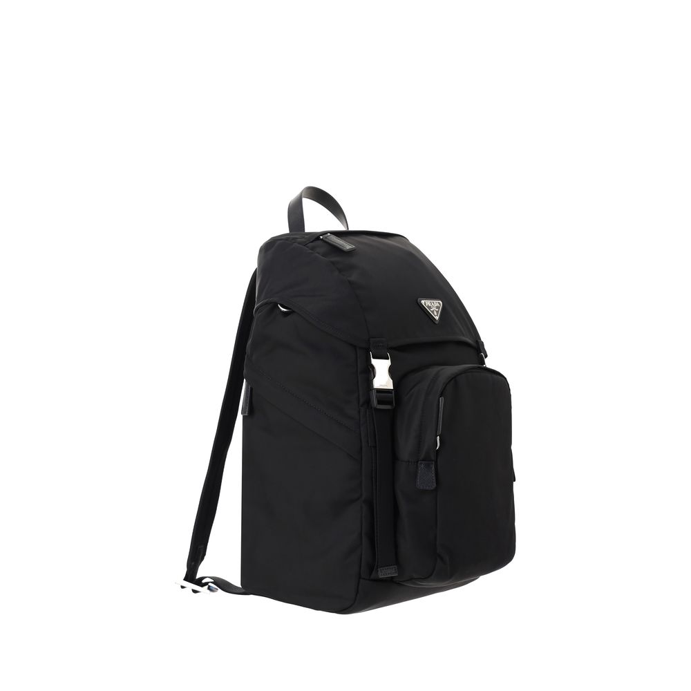 Prada Black Recycled Backpack