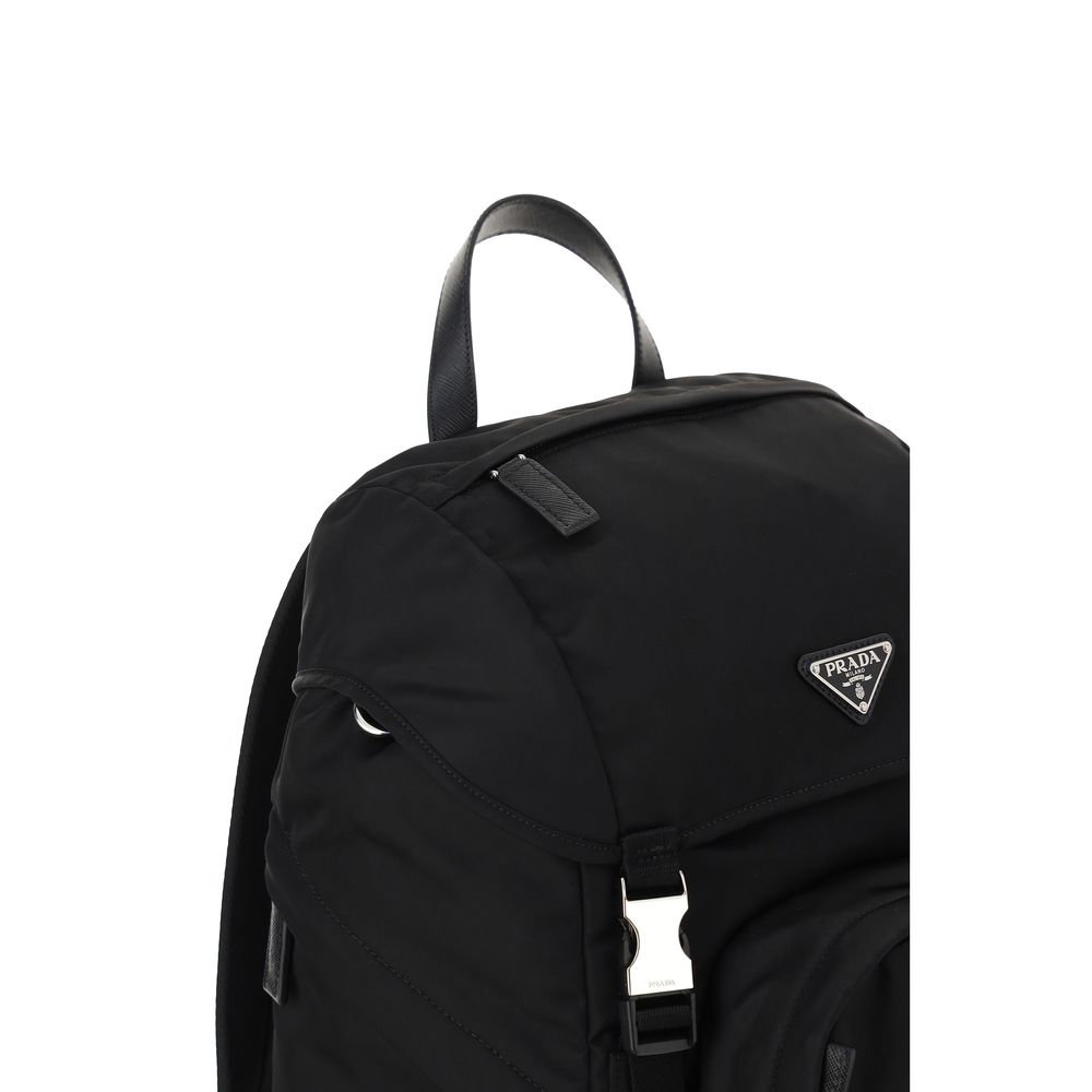 Prada Black Recycled Backpack