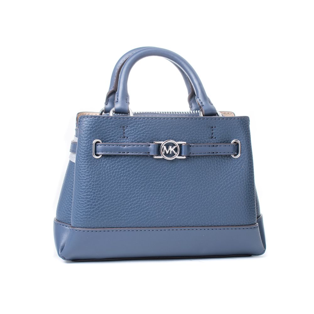 Blaue Lederhandtasche von Michael Kors