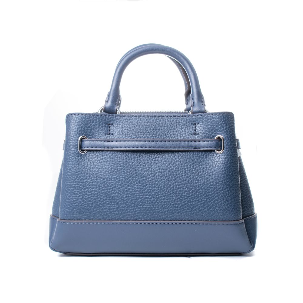 Blaue Lederhandtasche von Michael Kors