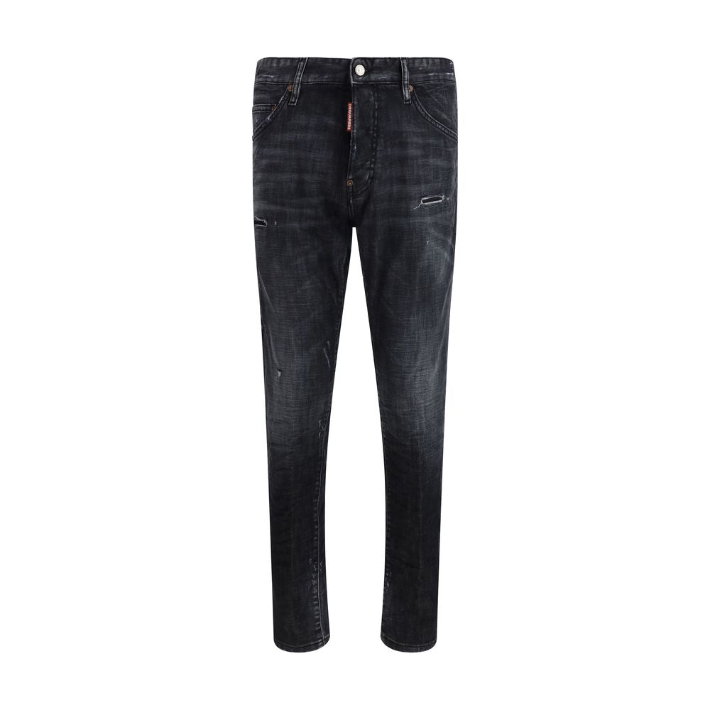 Schwarze Baumwolljeans aus Denim