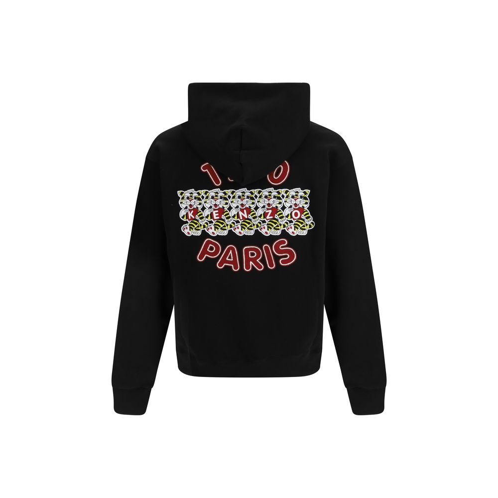 Schwarzes Baumwoll-Sweatshirt