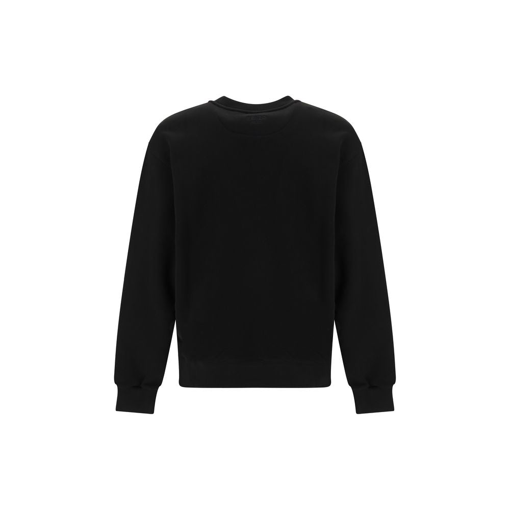 Schwarzes Baumwoll-Sweatshirt