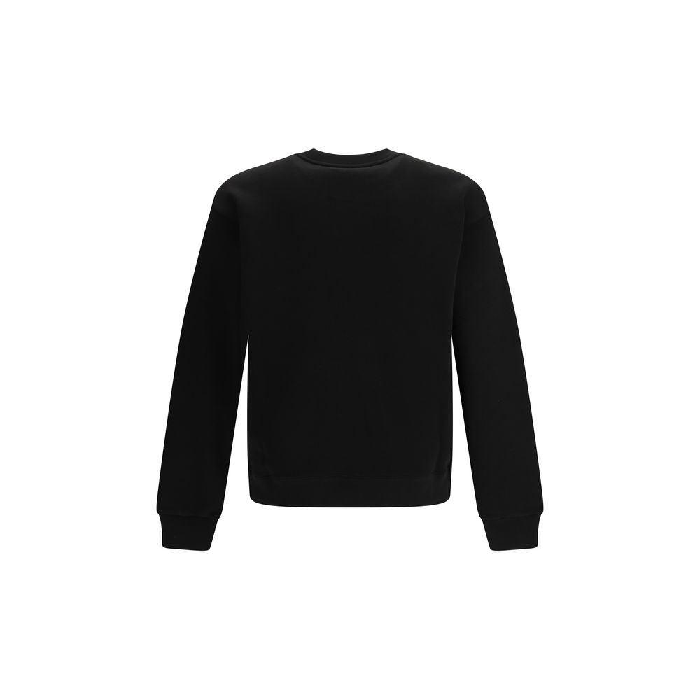 Schwarzes Baumwoll-Sweatshirt