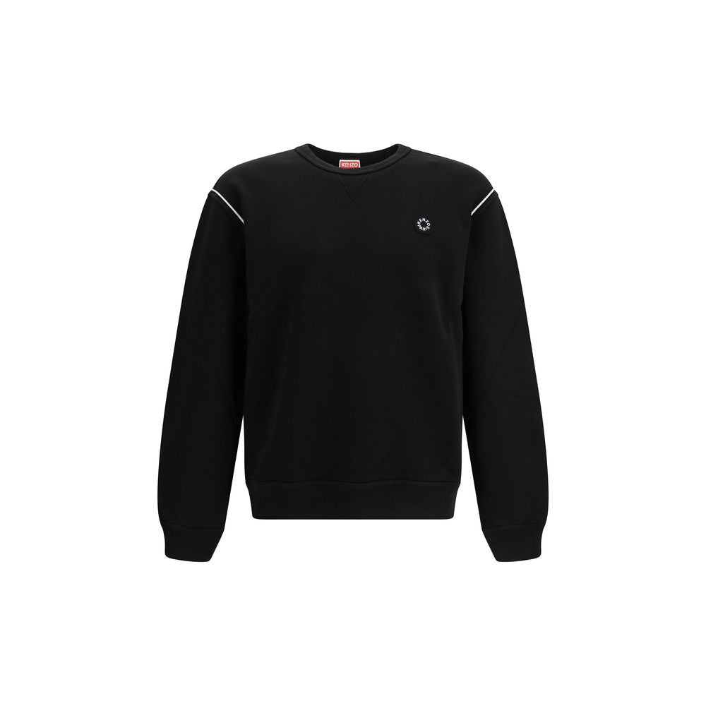 Schwarzes Baumwoll-Sweatshirt