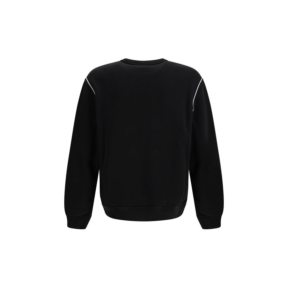 Schwarzes Baumwoll-Sweatshirt