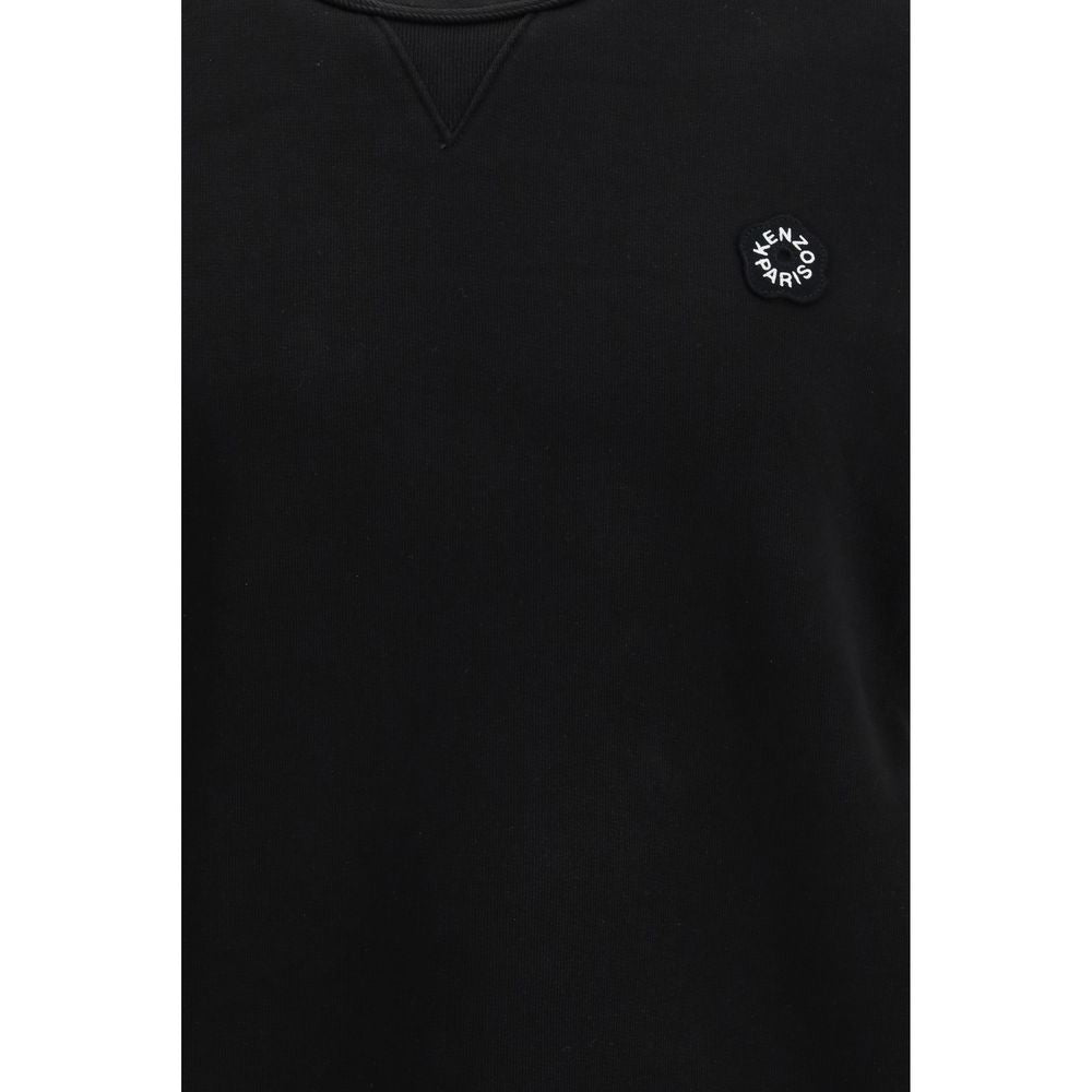 Sweat-shirt en coton noir