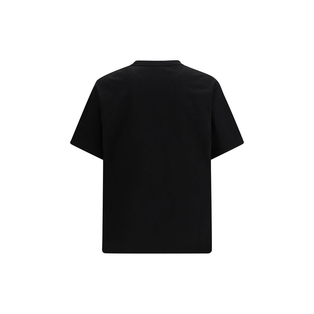 Schwarzes Baumwoll-T-Shirt