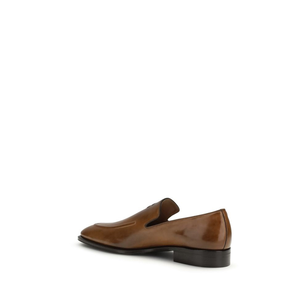Bos Taurus Slipper aus braunem Kalbsleder