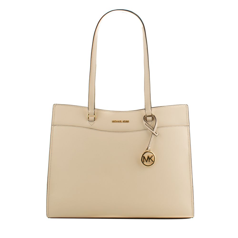 Beige Ledertasche Michael Kors Jet Set Travel