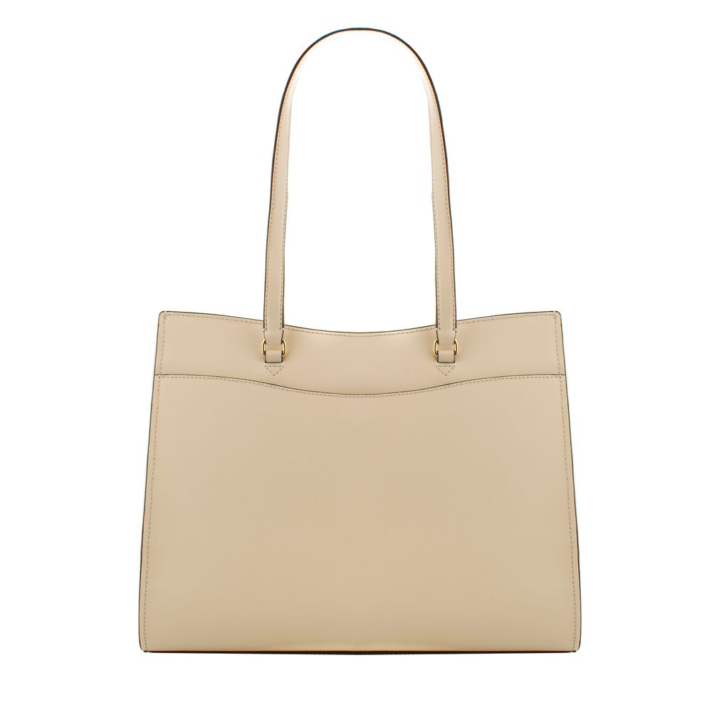 Beige Ledertasche Michael Kors Jet Set Travel