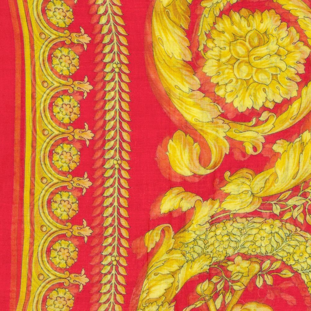 Multicolor Synthetic Blend Scarf with Fringe Finish