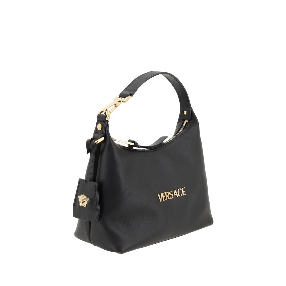 Schwarze Bos Taurus Handtasche aus Kalbsleder