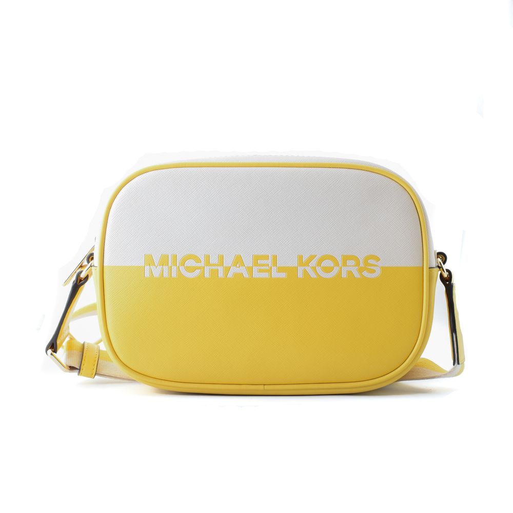 Yellow Canvas Crossbody Bag Bicolor