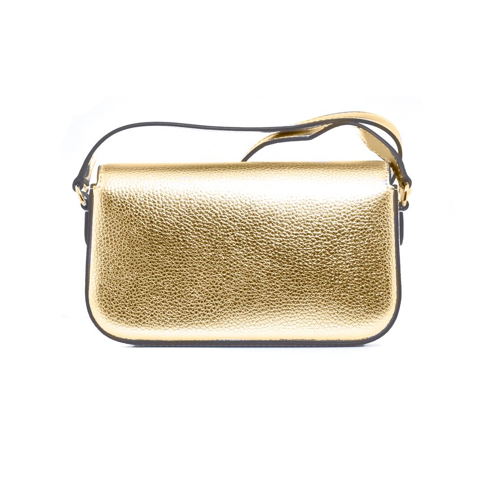Goldene Leder-Umhängetasche von Michael Kors