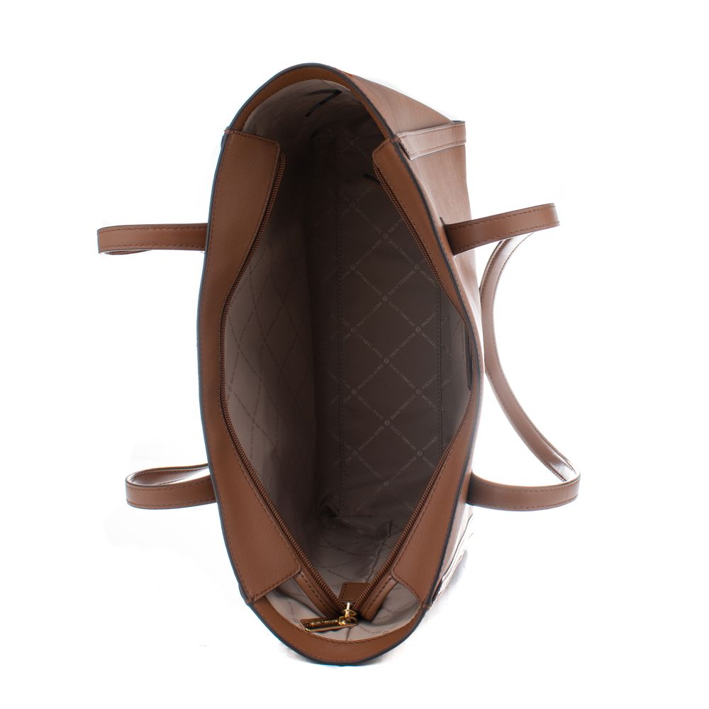 Brown Synthetic Tote Bag by Michael Kors