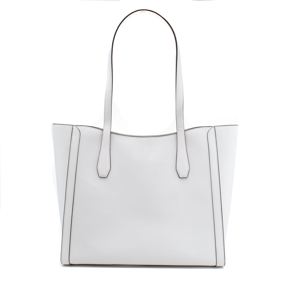 Weiße Tragetasche aus Baumwoll-Canvas von Michael Kors