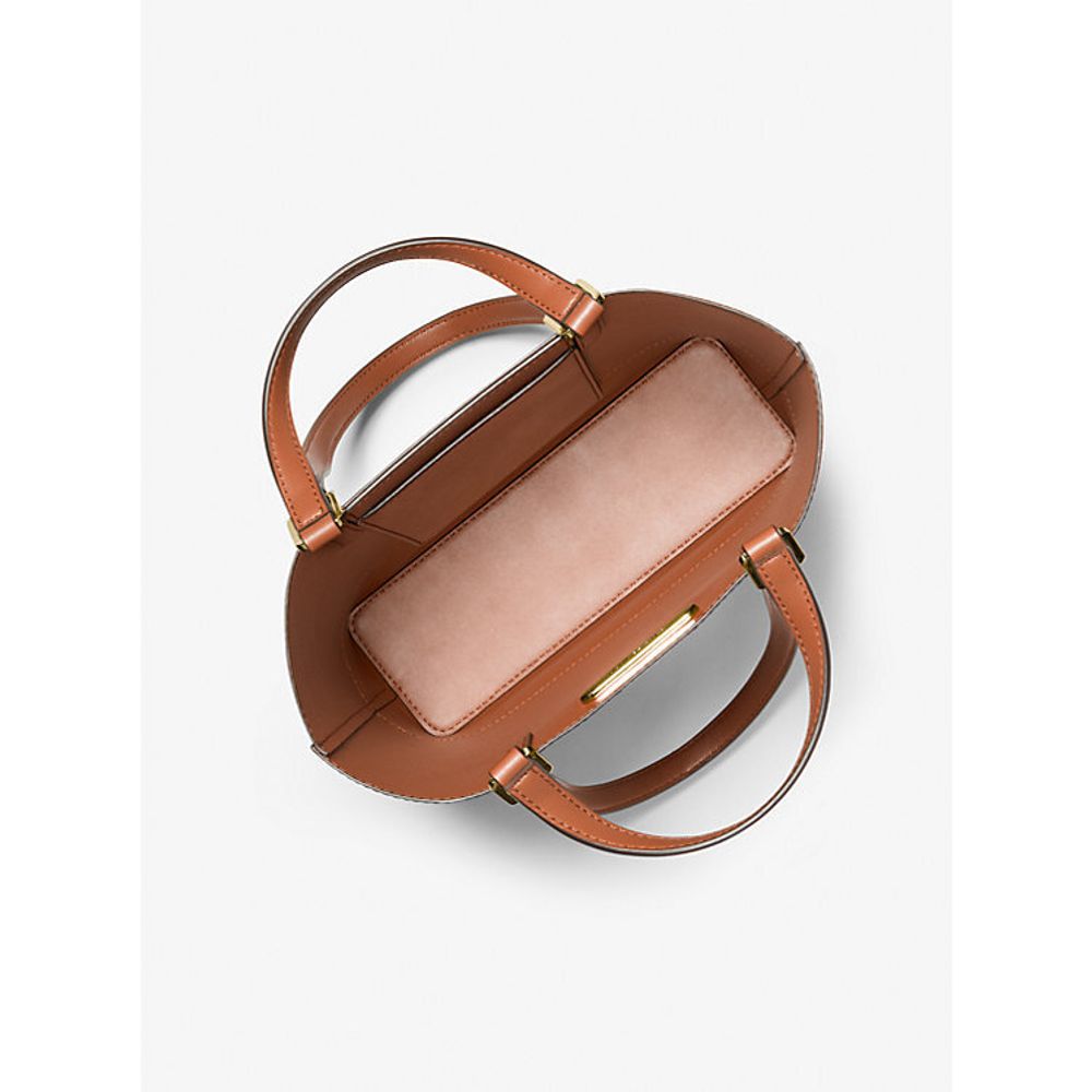 Braune Ledertragetasche Kelli von Michael Kors