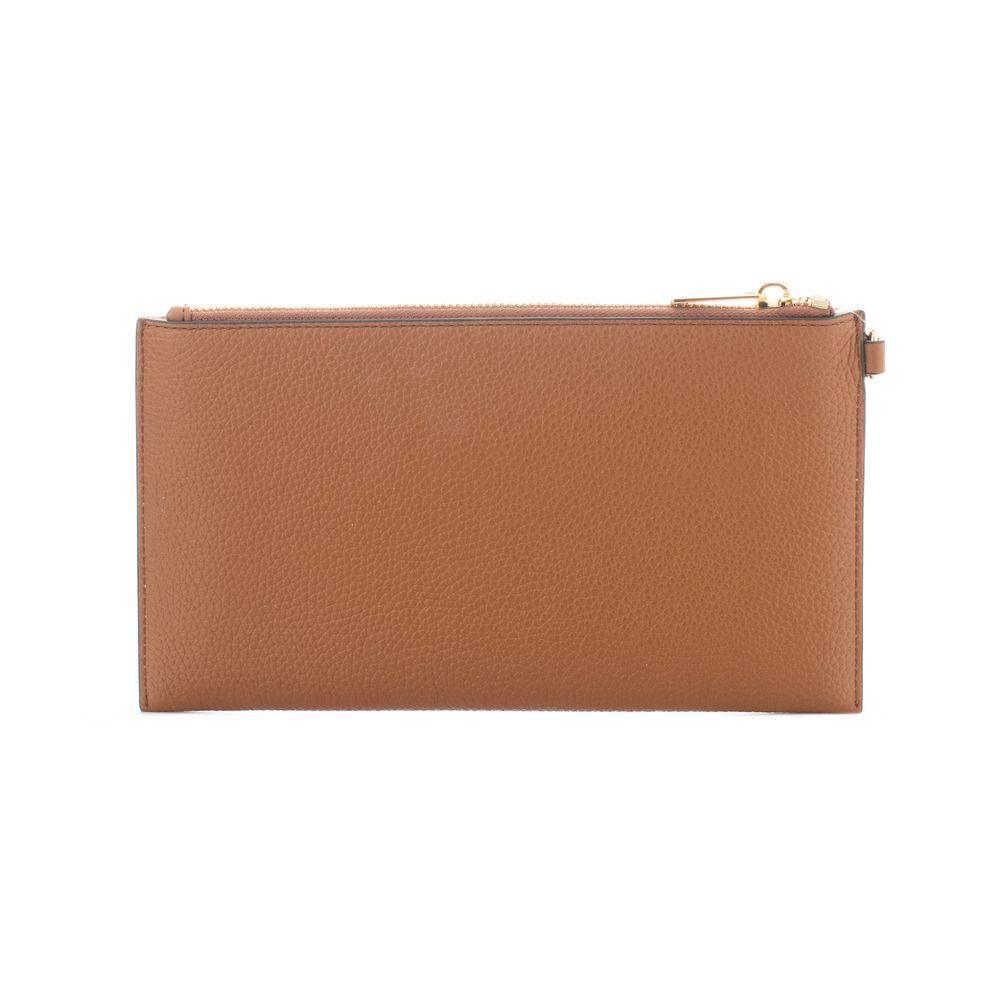 Black Leather Clutch Bag by Michael Kors
