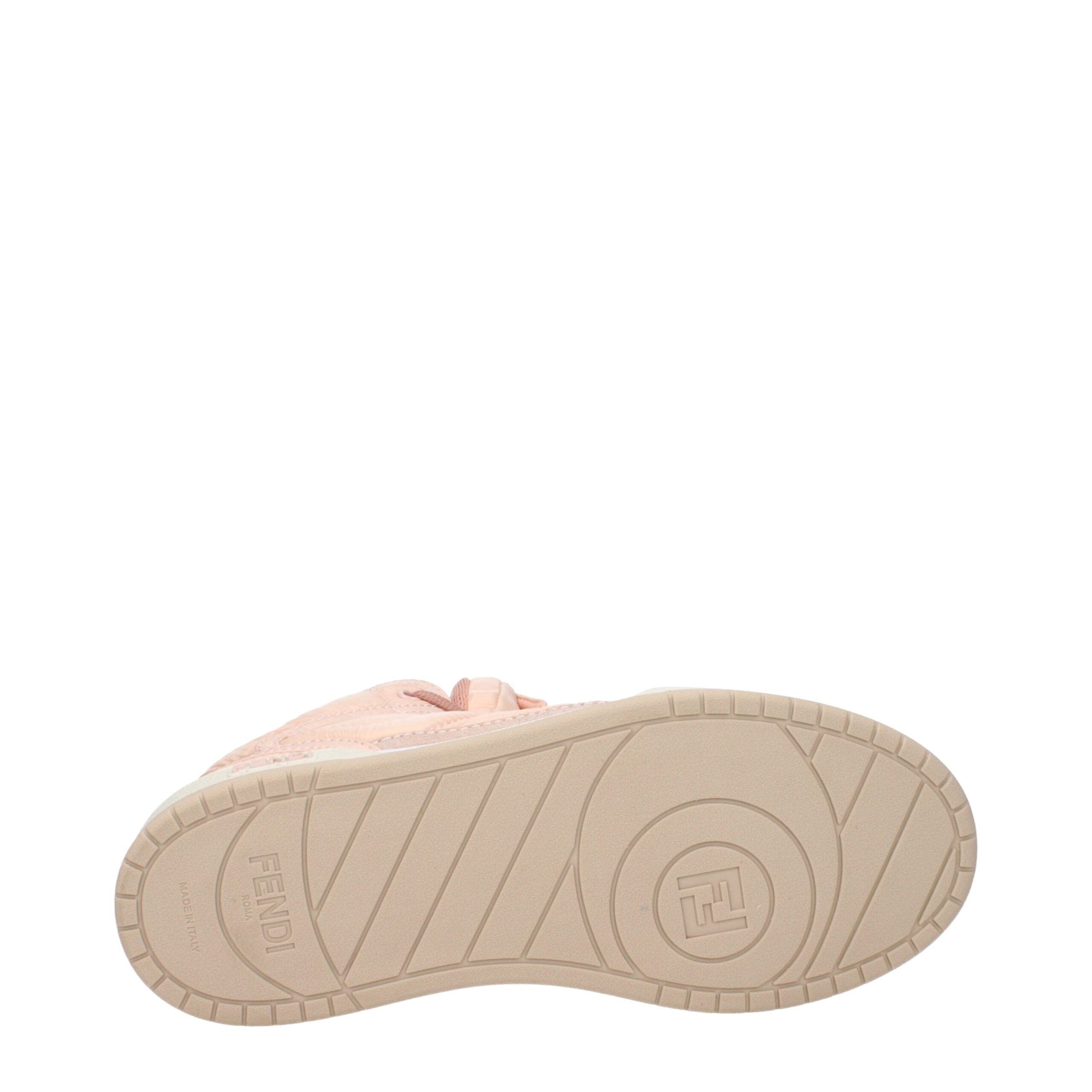 Pinkfarbene synthetische High-Top-Sneakers von Fendi