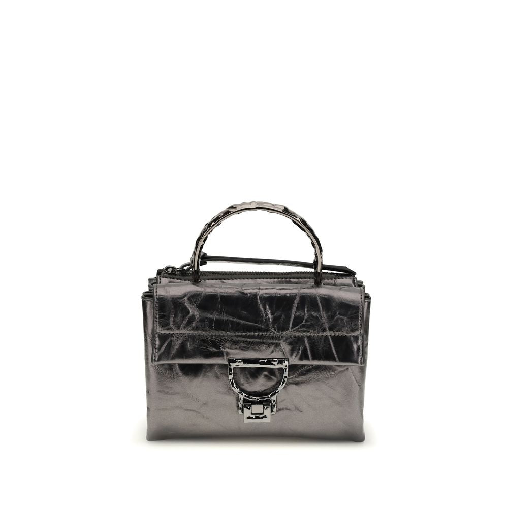 Schwarze Arlettis Droplet Handtasche aus Leder