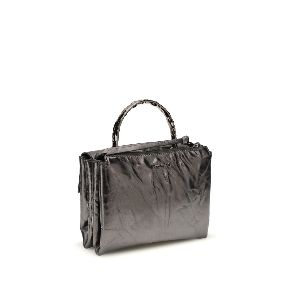Schwarze Arlettis Droplet Handtasche aus Leder