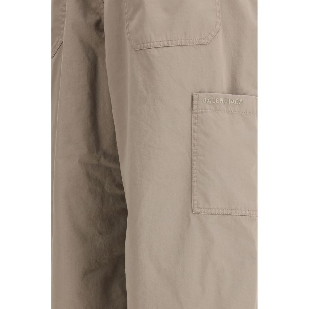Balenciaga Beige Cotton Casual Pants