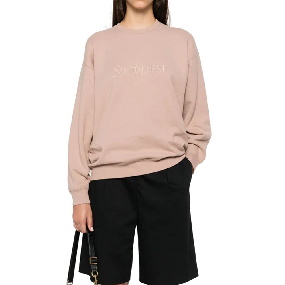 Multicolor Cotton Sweatshirt with Embroidered Logo