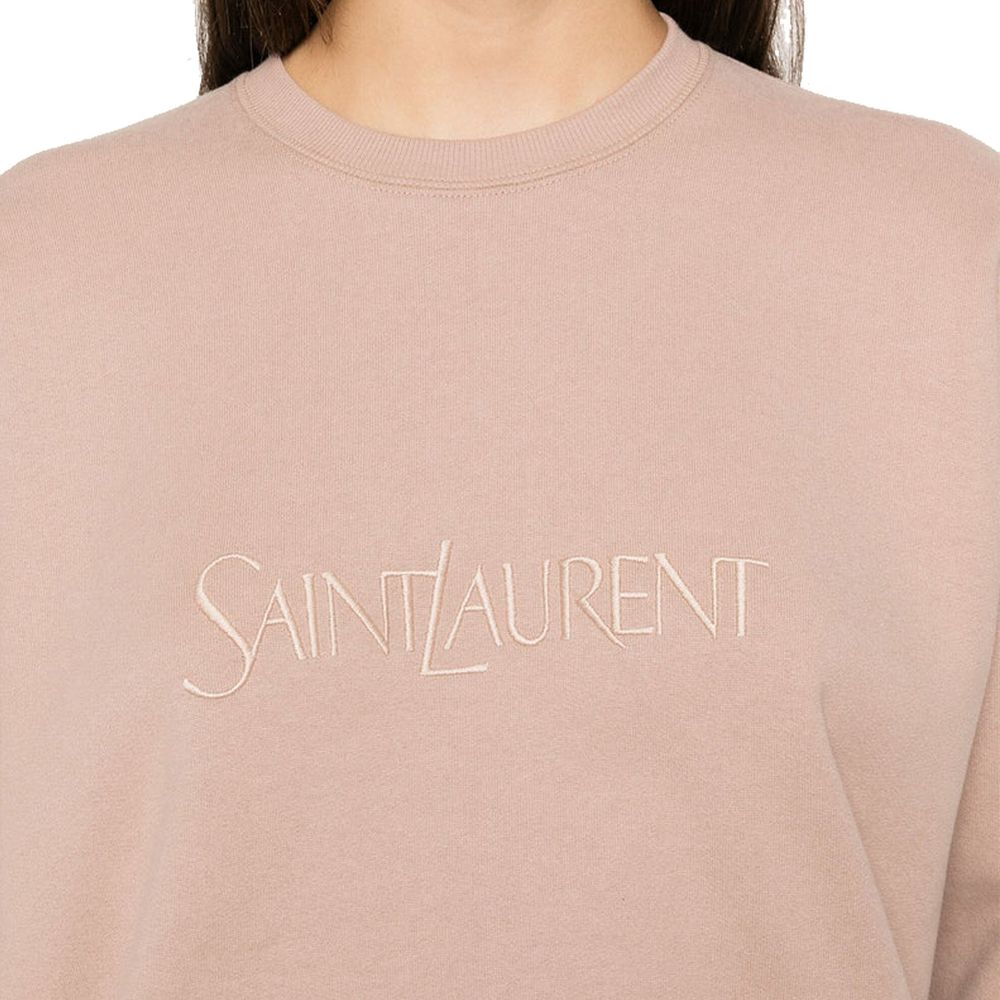 Mehrfarbiges Baumwoll-Sweatshirt mit gesticktem Logo