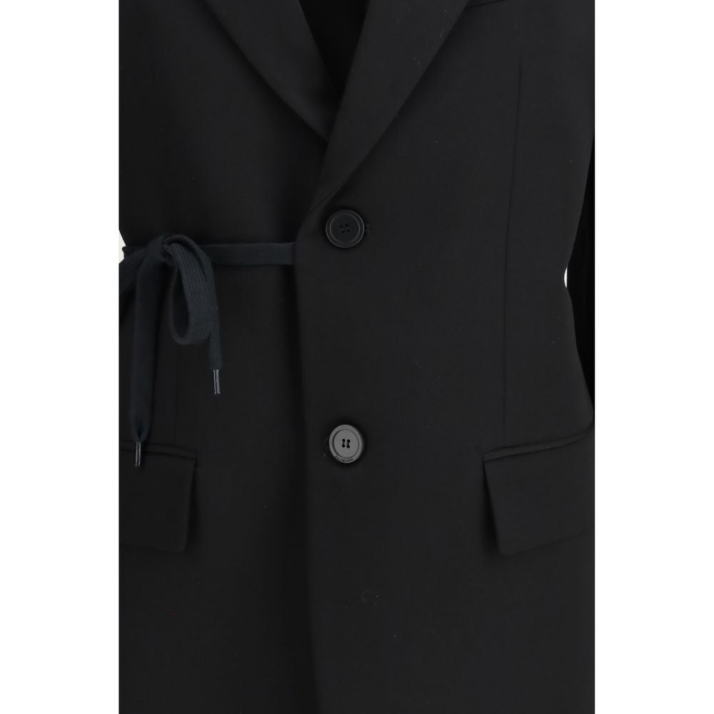 Balenciaga Jacke aus schwarzer Wolle