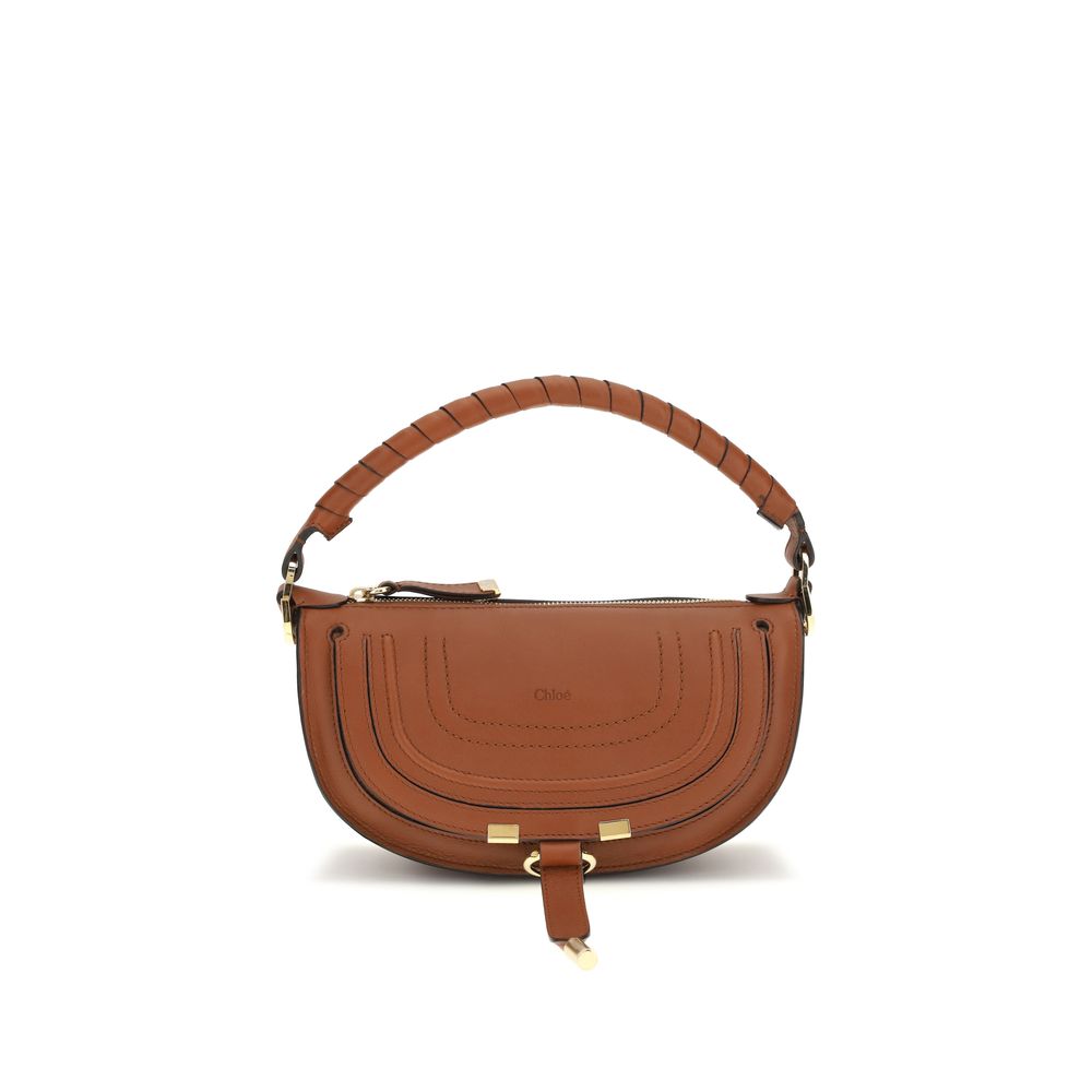 Brown Leather Marcie Mini Shoulder Bag