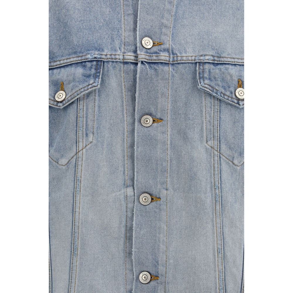Blue Cotton Denim Jacket Oversize Fit by Balenciaga